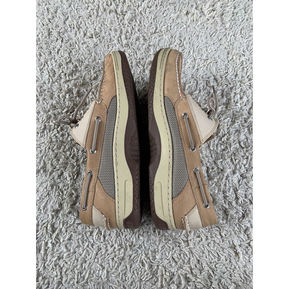 Sperry Billfish 3 Eye Boat Shoe Tan Brown Leather Casual Slip On 0799023 Mens 13 - Picture 8 of 10